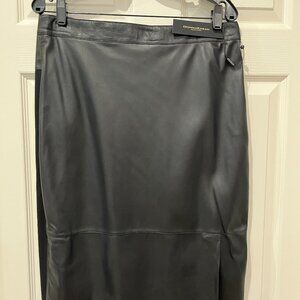 DKNY Pleather Skirt Mosaic
